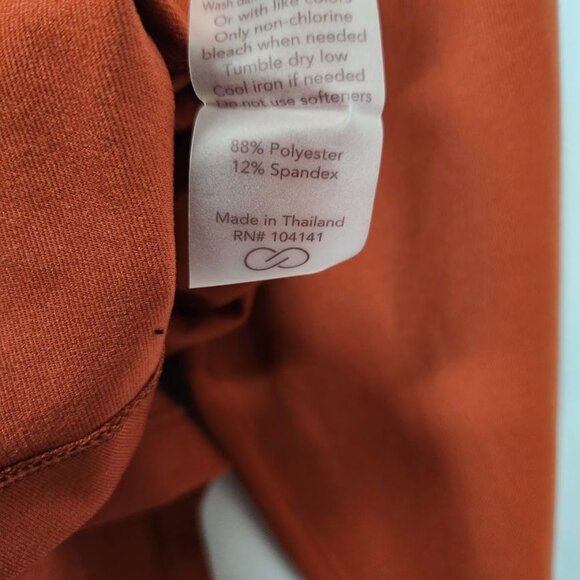 CALIA‎ Women’s Two Tone Long Sleeve 1/2 Zip Golf Shirt in Orange - Size Small - Picture 7 of 7